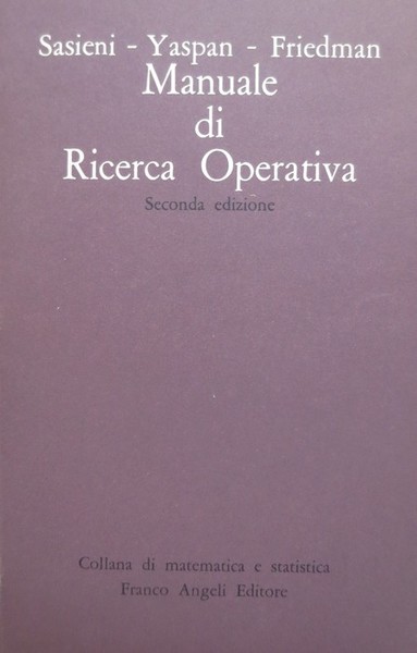 Manuale di ricerca operativa.