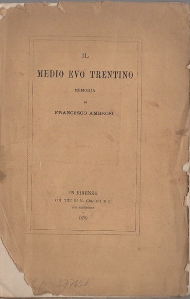 Il medio evo trentino.