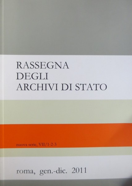Rassegna degli archivi di Stato: nuova serie, VII/1-2-3.