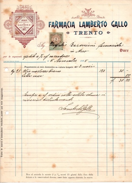 Farmacia Lamberto Gallo: Trento.