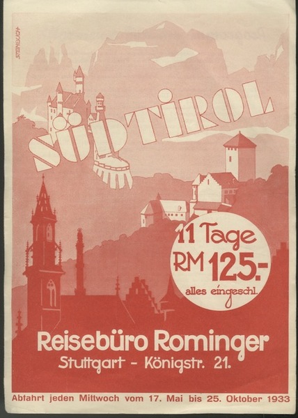 SÃ¼dtirol, ReisebÃ¼ro, Rominger.