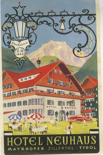 Hotel Neuhaus, Mayrhofen, Tyrol.