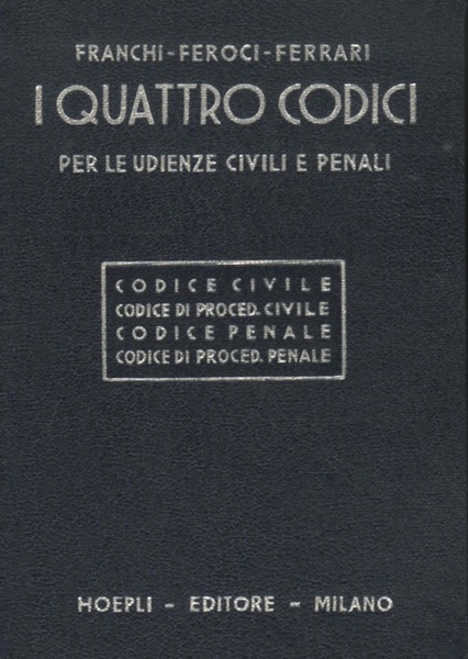 I quattro codici per le udienze civili e penali: codice …