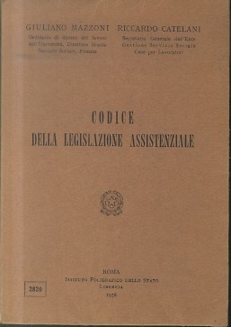 Codice della legislazione assistenziale.