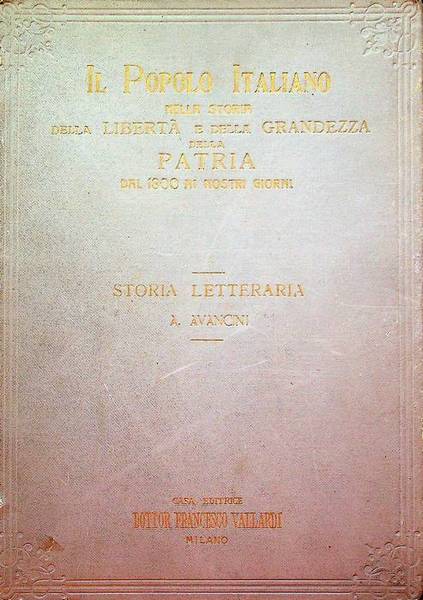 Storia letteraria.
