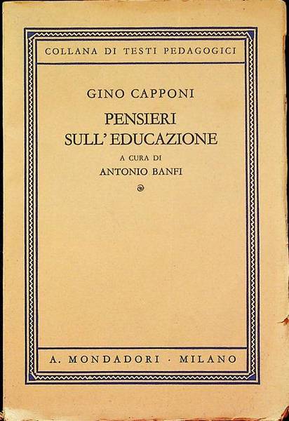 Pensieri sull'educazione.