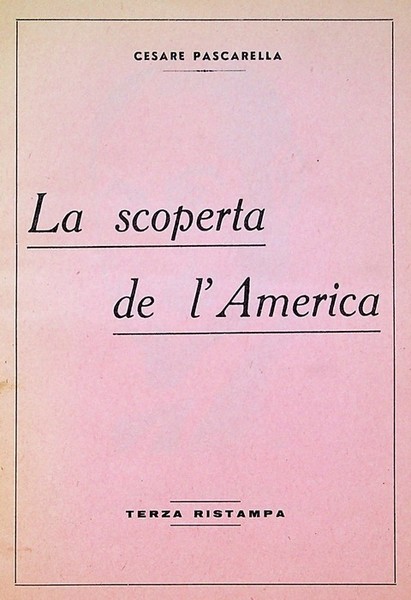 La scoperta de l'America.