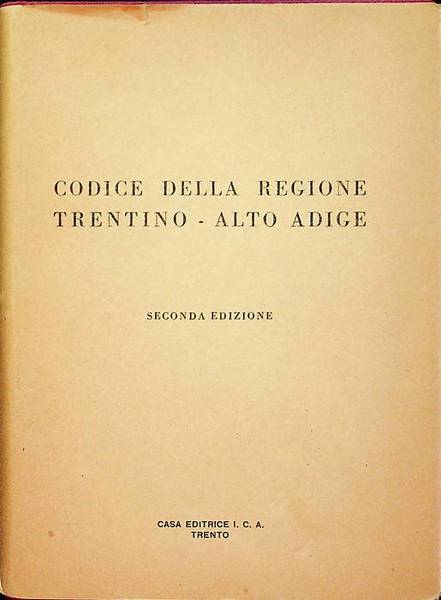 Codice della Regione Trentino-Alto Adige.