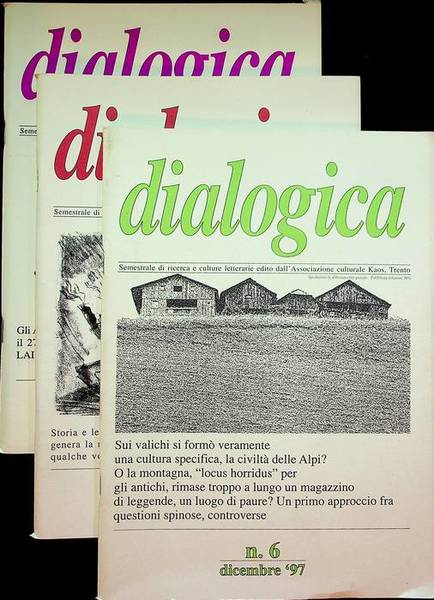 Dialogica: semestrale di ricerca e culture letterarie.