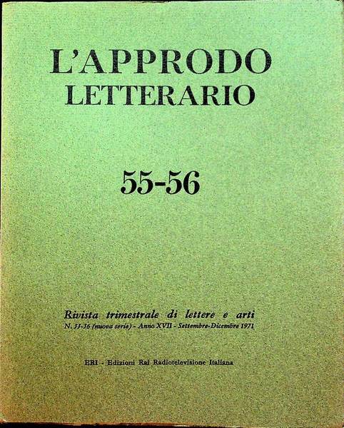 L'approdo letterario: rivista trimestrale di lettere e arti: N. 55-56 …