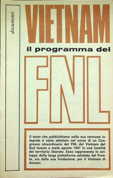 Vietnam il programma del FNL.