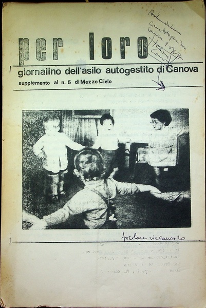 Per loro: giornalino dell'asilo autogestito di Canova.