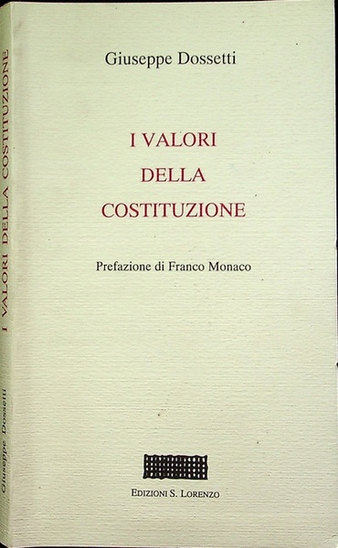 I valori della Costituzione.