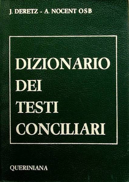 Dizionario dei testi conciliari.