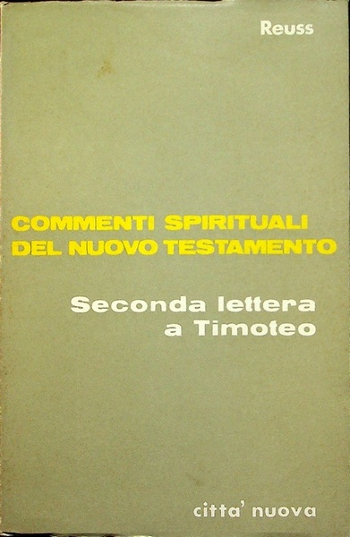Seconda lettera a Timoteo.