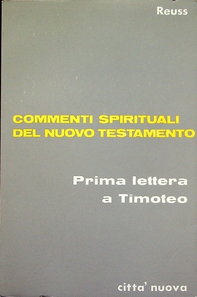Prima lettera a Timoteo.