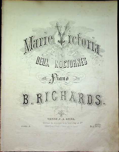 Marie Victoria: deux nocturnes: pour piano.