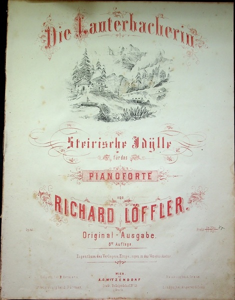 Die Lauterbacherin: Steirische Jdylle fÃ¼r das Pianaforte: op- 41.