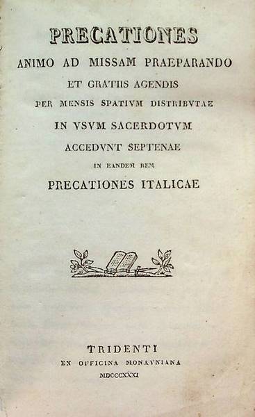 Precationes animo ad missam praeparando et gratiis agendis per mensis …