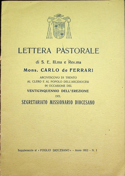 Lettera pastorale.