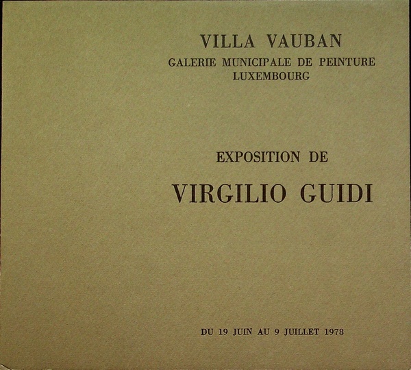 Exposition de Virgilio Guidi: du 19 juin au 9 juillet …
