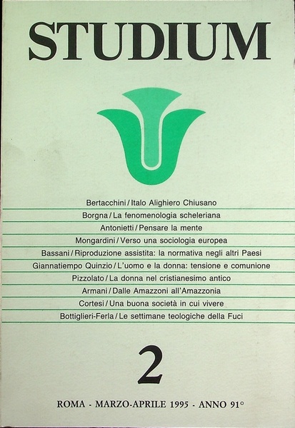 Studium: rivista bimestrale: Anno 91Â° - N. 2 (marzo-aprile 1995).