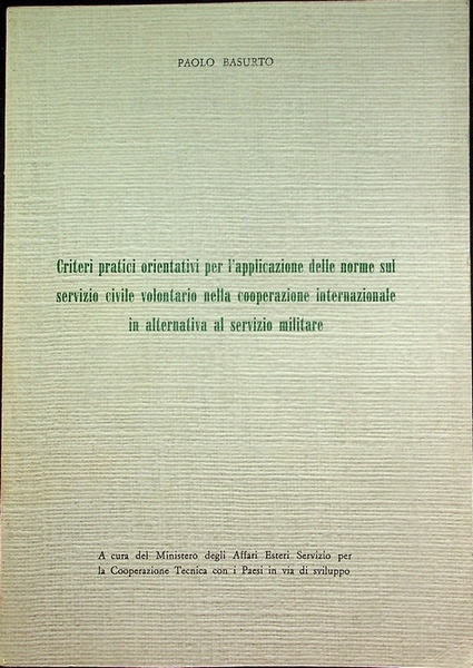 Criteri pratici orientativi per l'applicazione delle norme sul servizio civile …