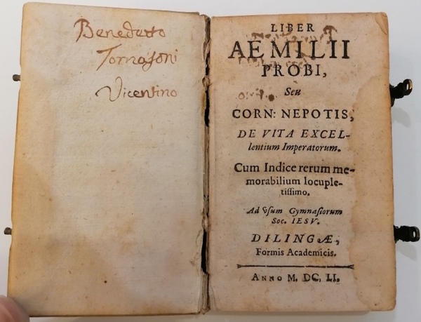 Liber Aemilii Probi, seu Corn. Nepotis De vita Excellentium Imperatorum. …