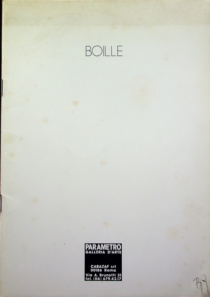 Boille: tempere sul tema scuro-chiaro, 10 dicembre '75 - 20 …