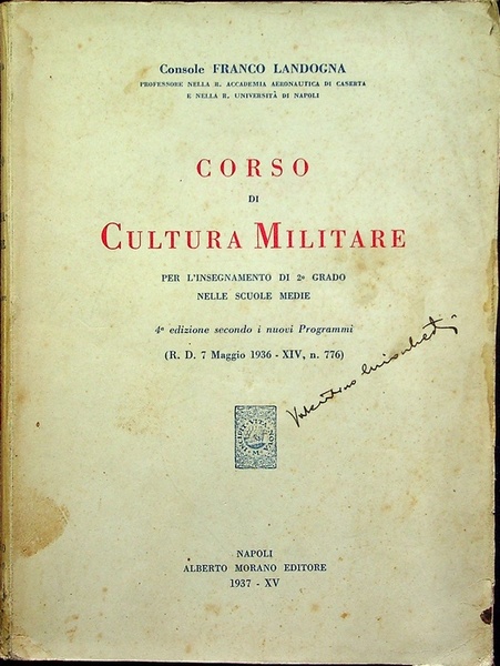 Corso di cultura militare: per l'insegnamento di 2Â° grado nelle …