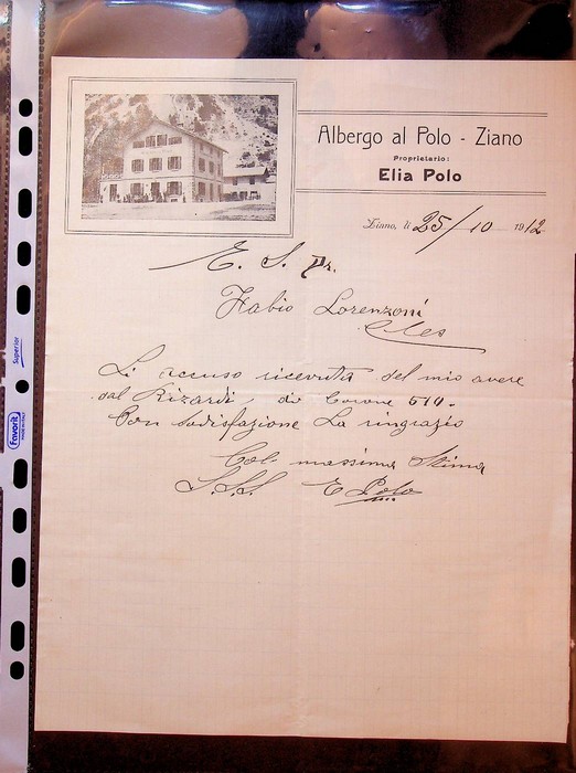 Albergo al Polo - Ziano: proprietario Elia Polo.