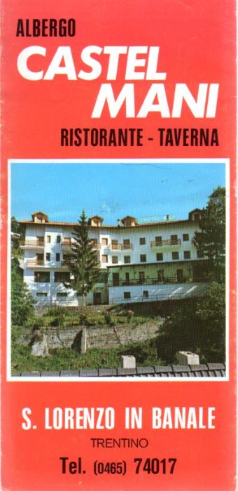 Albergo Castel Mani: ristorante - taverna: S. Lorenzo in Banale …