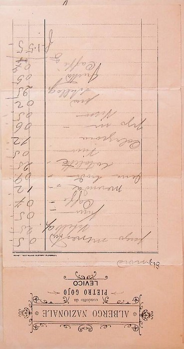 Albergo nazionale: Pietro Gojo: Levico.