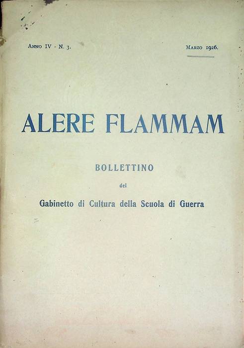Alere flammam: bollettino del Gabinetto di Cultura della Scuola di …