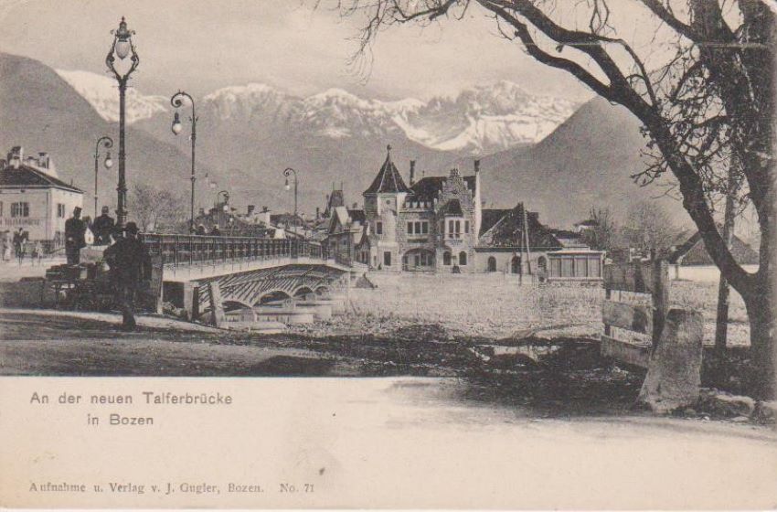 An der neuen Talferbrucke in Bozen.