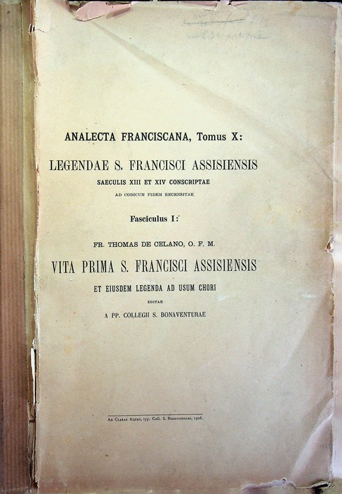 Analecta franciscana sive chronica aliaque varia documenta ad historiam Fratrum …