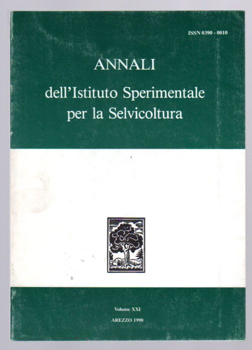Annali dell'Istituto Sperimentale per la Selvicoltura: Volume XXI, Anno 1990.