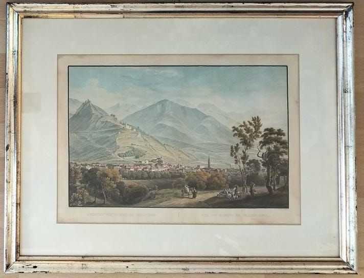 Ansicht Von Borgo Valsugana. Vue de Borgo Valsugana.