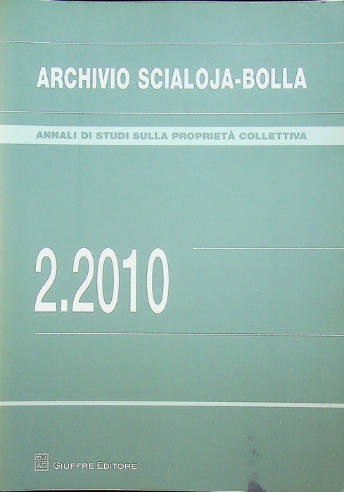 Archivio Scialoja - Bolla: Annali di Studi sulla ProprietÃ : …