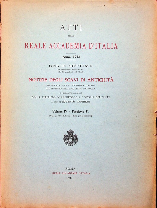 Atti della Reale accademia d'Italia: Anno 1943: Serie settima: notizie …