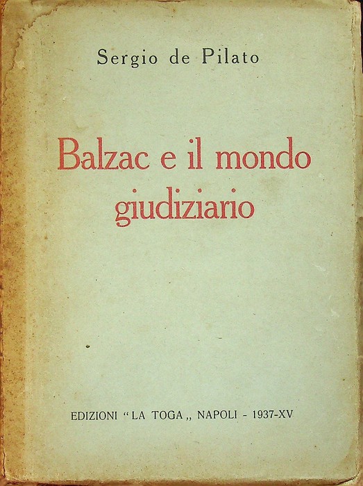 Balzac e il mondo giudiziario.