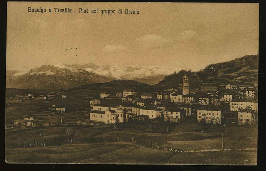 Baselga e Tresilla - Pinè col gruppo di Brenta.