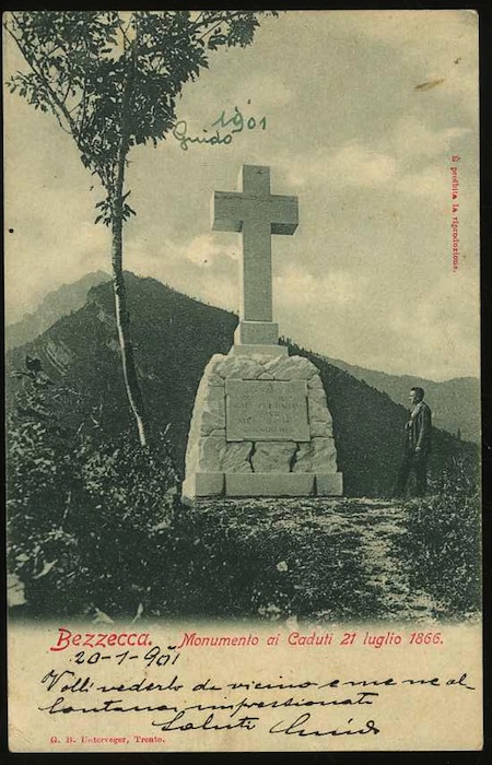 Bezzecca. Monumento ai caduti 21 luglio 1866.