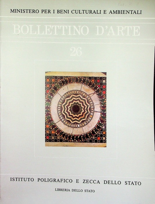 Bollettino d'arte: 26 (1984).
