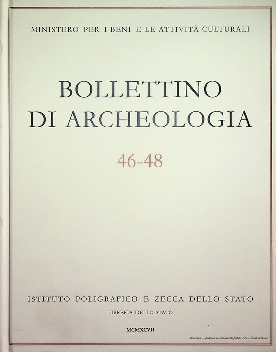 Bollettino di archeologia: 46-48 (1997).