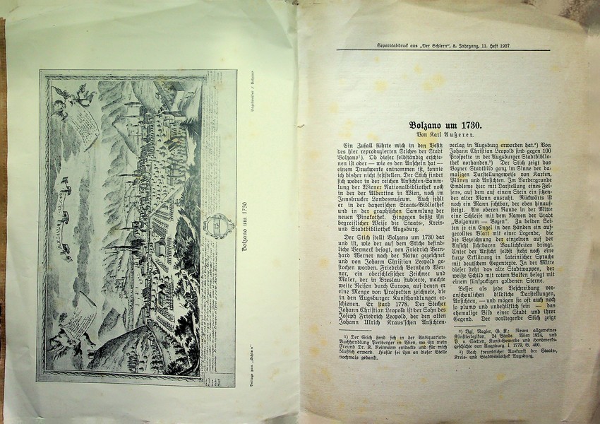 Bolzano um 1730.