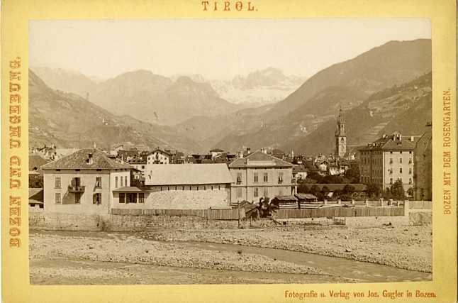 Bozen mit dem Rosengarten.