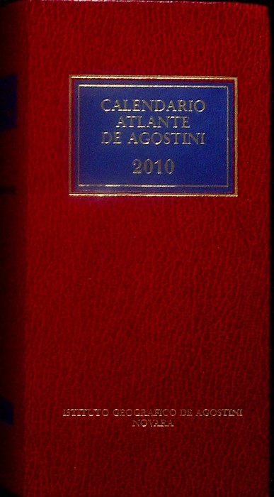 Calendario atlante De Agostini. A. 106Â° (2010).