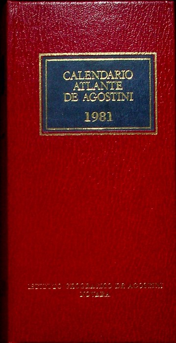 Calendario atlante De Agostini. A. 77Â° (1981).