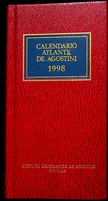 Calendario atlante De Agostini. A. 94Â° (1998).